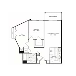 Compass 4 Floor Plan at Harbor Pointe, Bayonne, New Jersey