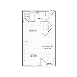 E1 Floorplan at Agave, San Antonio, TX, 78205