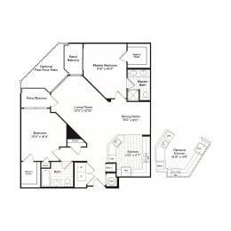 Flagship 8 Floor Plan at Harbor Pointe, Bayonne