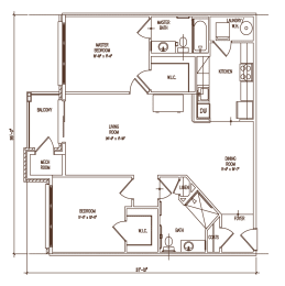 the second floor plan for self catering holiday house to rent in rock, north cornwall  at The Lena, Raritan