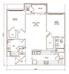 2 bed 2 bath B at The Lena Apartments, Raritan, New Jersey