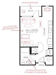 A floor plan of a house with labeled rooms such as "CONJURE" and "PANTRY".