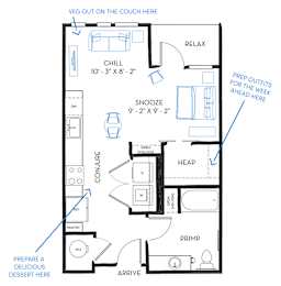 S5 Floor Plan at Regatta Sloans Lake, Colorado