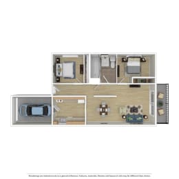 bedroom floor plan an in 2 bed 2 bath