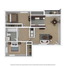 View Willamette Falls Court Apartments Floorplans