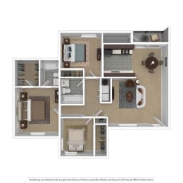 Floor Plans of Willamette Falls Court Apartments in Oregon City OR