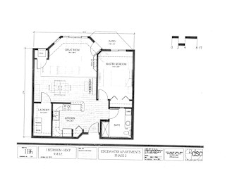 A black and white architectural floor plan of a building.
