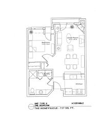 A floor plan of a home with a laundry room and a honeysuckle unit type B.