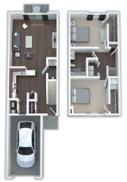 a diagram of a car parked in a parking