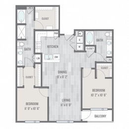 B1 Floor Plan at Audere Apartments, Phoenix, 85016