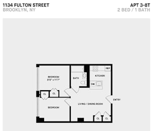 2 Bed 2 Bath