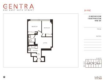 2 Bed 1 Bath