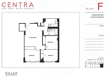 3 Bed 1 Bath