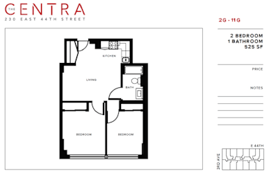 2 Bed 1 Bath
