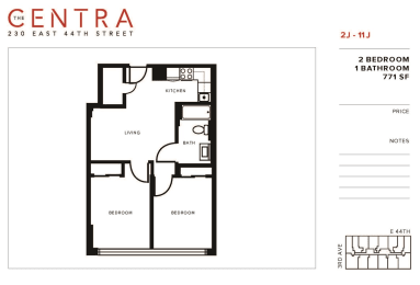 2 Bed 1 Bath