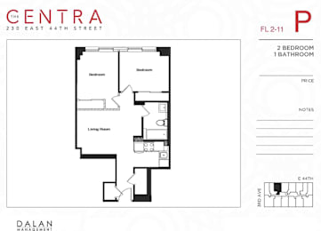 2 Bed 1 Bath