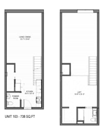 floor plan photo of the radius at the shipyard in hoboken, nj at The 22 Apartments, Missouri, 63103