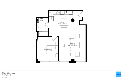 mercury Floor Plan at The Draper, Missouri