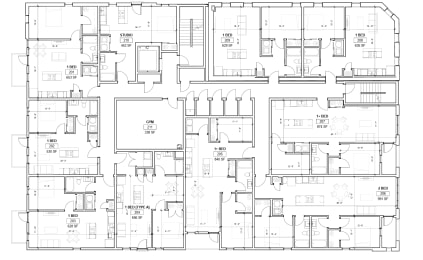 a floor plan of a house with many different floors