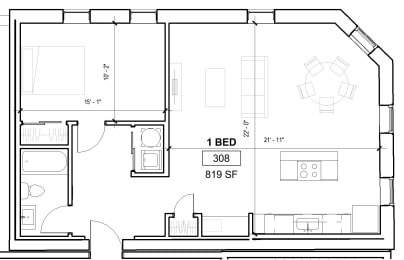 the floor plan for a small floor plan of a house