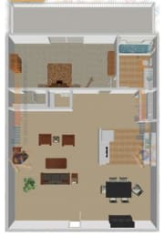  Floor Plan 1x1