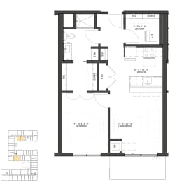 a floor plan of a house with a lot of windows