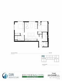 the floor plan of the midtown apartments