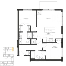 a floor plan of a house with a lot of windows
