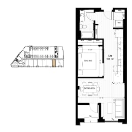 floor plan of upper and lower floors of the modern home