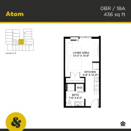 a floor plan of a bedroom apartment