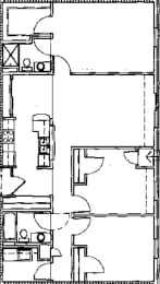 a drawing of a floor plan of a house