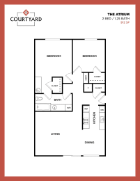 a floor plan of the apartment