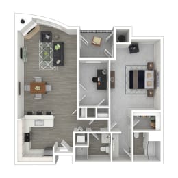 a1 floor plan  1 bedroom  119