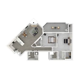 bedroom floor plan  apartments in the galleria apartment homes