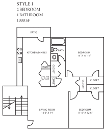 Floor Plan Style 1