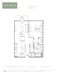 the perspective view of a floor plan of a building with