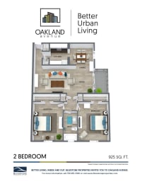 bedroom, bathroom and living room floor plans