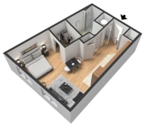 Susan Floor Plan at Centerline Apartments, Omaha, 68106