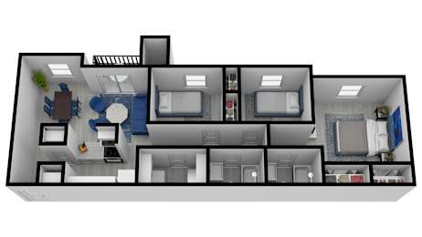 a floor plan of a house