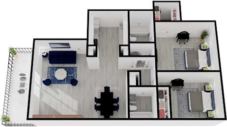  Floor Plan Barbaro - 2x3