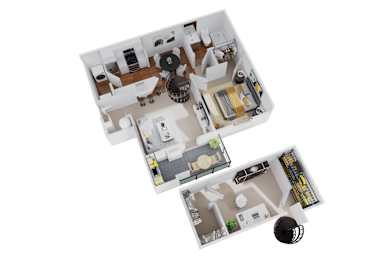 bedroom floor plan an in 2d