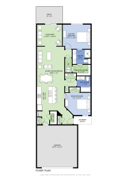  Floor Plan 2 BR/2BR with 2-Car Garage