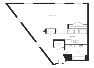 Beyond Floor Plan | 616 Sq. Ft. at Mayton Transfer Lofts, Virginia, 23803