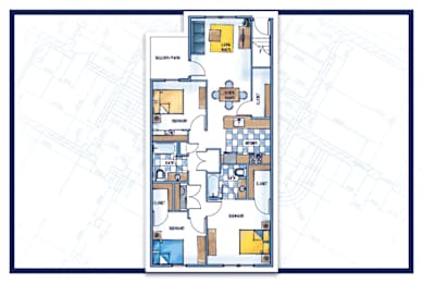 3 Bedroom floor plan