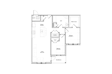 Two Bedroom Floor Plan
