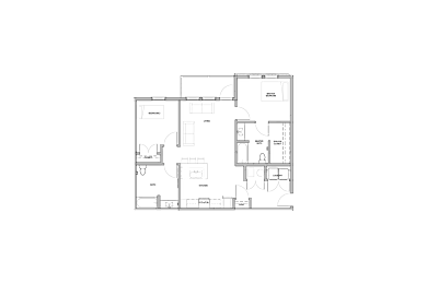 a 2 bedroom apartment floor plan