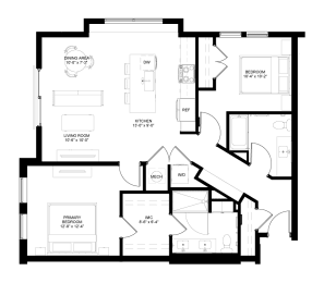 the floor plan of the residence