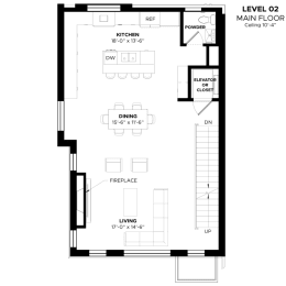 the floor plan of a bedroom apartment