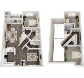 Carambola Floor Plan at Coastline Apartments, Fort Walton Beach, 32547