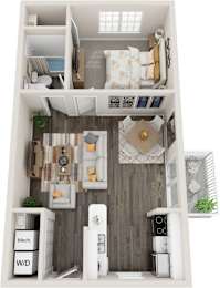 Caribe Floor Plan at Coastline Apartments, Florida, 32547